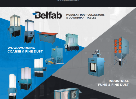 Belfab dust collector front cover