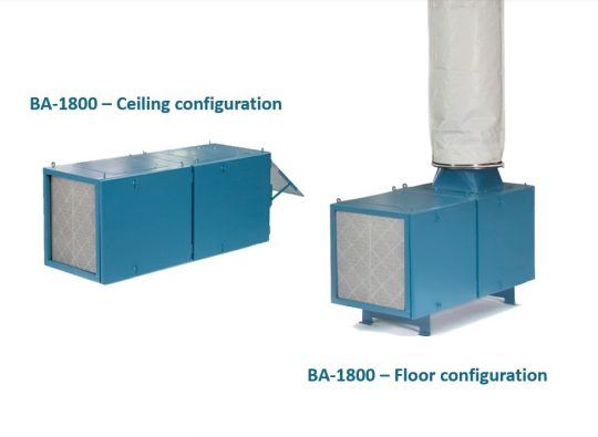 BA-1800 - Air Purifier - air purification - Air filtration - Clean air system - Belfab Pyradia